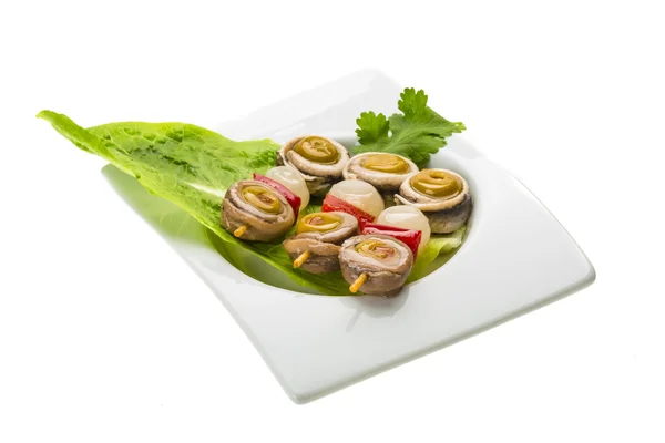 Rollos de anchoa — Foto de Stock