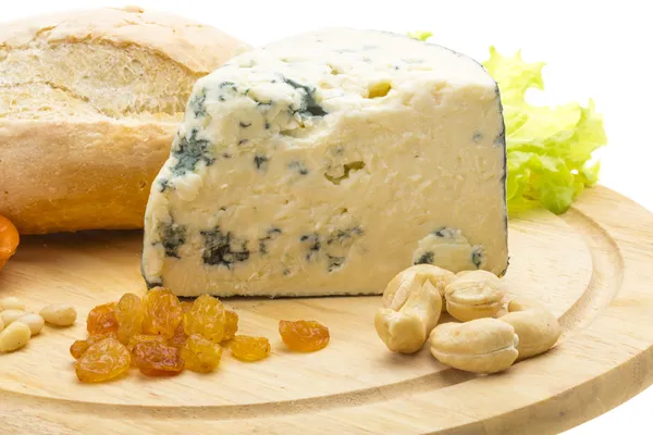 Fetta di formaggio blu — Foto Stock