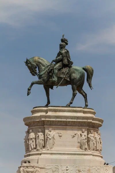 Памятник Витторио Эмануэле ди Савойя, Пьяцца Озил, Рим, I — стоковое фото