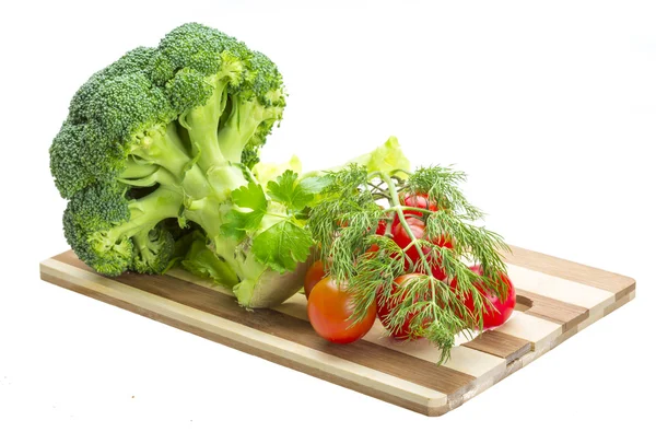 Brokoli och körsbär tomat — Stockfoto