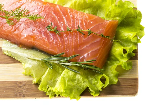 Filete de salmón adornado —  Fotos de Stock