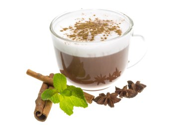 kahve süt ve tarçın