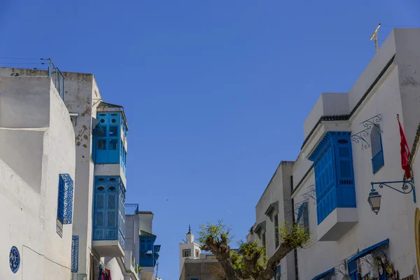 Cidade árabe velha na Tunísia Sidi Bu Said — Fotografia de Stock