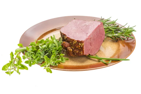Uzené hovězí maso — Stock fotografie