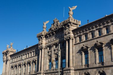 Barselona şehrinin büyük mimari ilgi binalar cephe