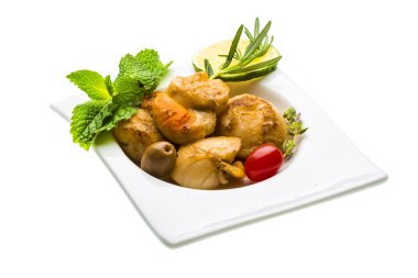 kuşkonmaz, limon, nane ve biberiye ile tarak