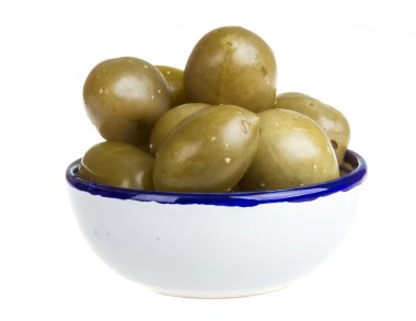 Beyaz arka plan üzerinde izole turşusu domates