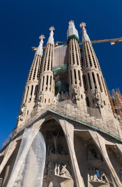 Barcelona İspanya - 28 Ekim: La Sagrada Familia