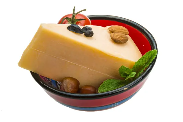 Velho queijo duro — Fotografia de Stock
