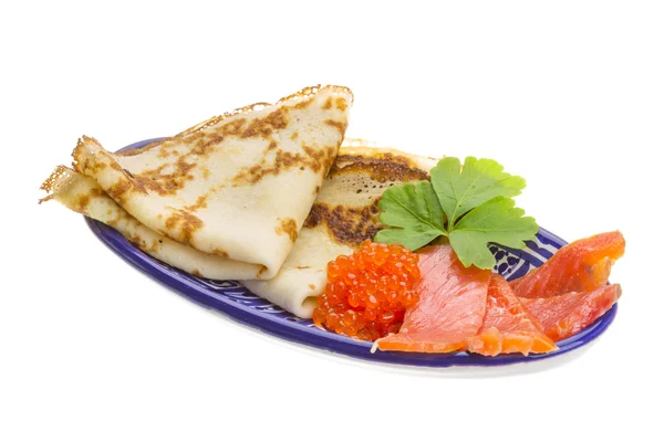 Russische pannenkoeken — Stockfoto