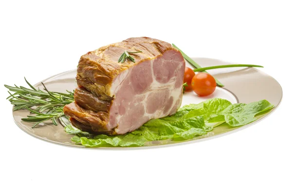 Speck mit Gemüse — Stockfoto