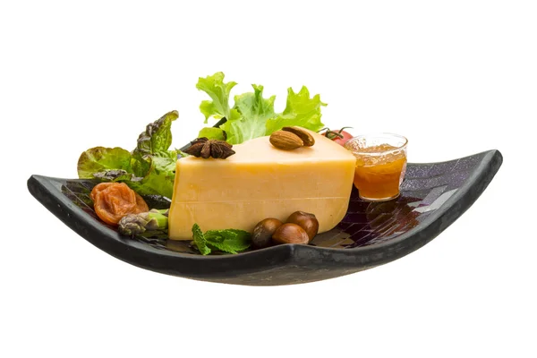 Old hard cheese — Stock Photo, Image