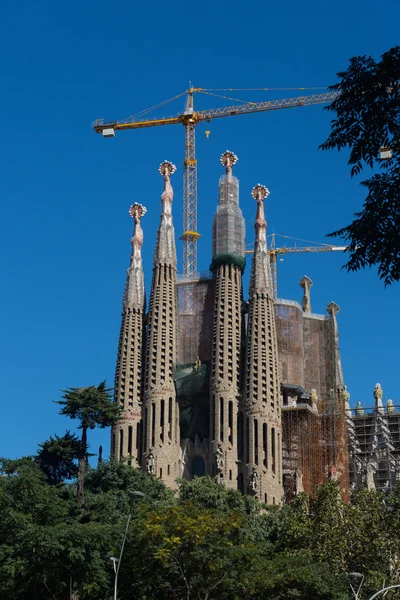 BARCELONA ESPAÑA - 28 DE OCTUBRE: La Sagrada Familia — Foto de Stock