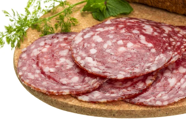 Salame fresco maturo — Foto Stock