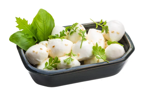 Mozzarella with herbs — Stock Photo, Image