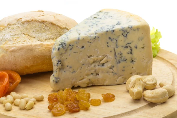 Fetta di formaggio blu — Foto Stock