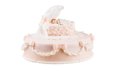 handmande doğum günü pastası bir portre sahne atış