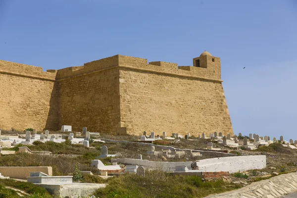 Gamla fortess ruin i mahdia tunis — Stockfoto