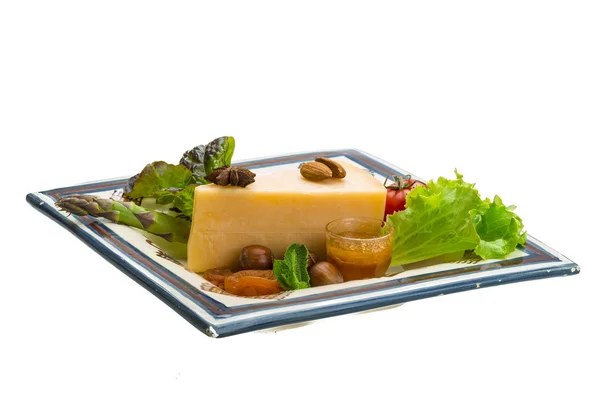 Old hard cheese — Stock Photo, Image