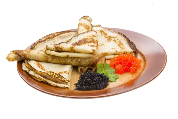 Russische pannenkoeken — Stockfoto