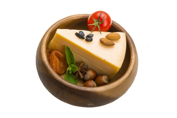 Old hard cheese — Stock Photo, Image