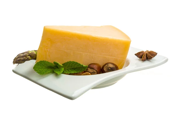 Old hard cheese — Stock Photo, Image