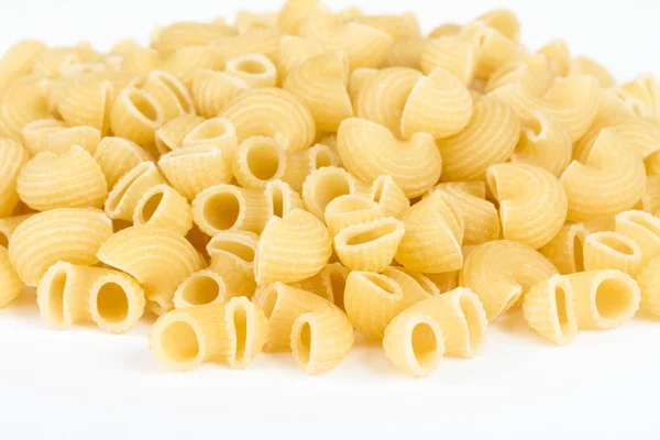 Italian pasta (macaroni) isolated on white background — Stock Photo, Image