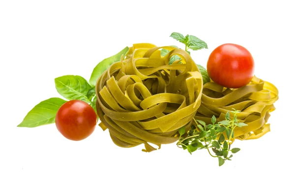 Spinach tagliatelle — Stock Photo, Image