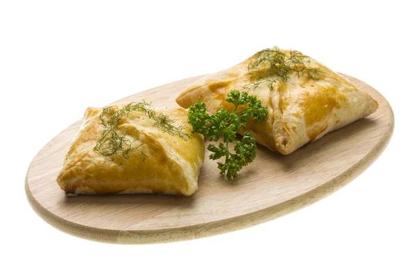 Patty with chicken and parsley — Stock Photo, Image