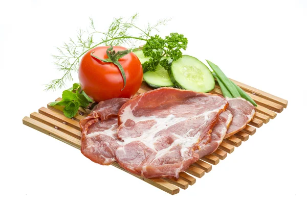 Bacon con verdure — Foto Stock