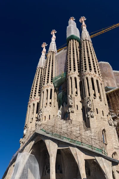 Hiszpania Barcelona - 28 października: La Sagrada Familia - tuż — Zdjęcie stockowe