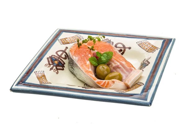 Filete de salmón crudo — Foto de Stock