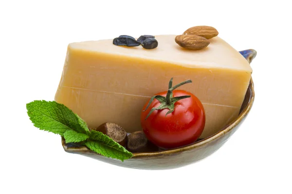 Old hard cheese — Stock Photo, Image