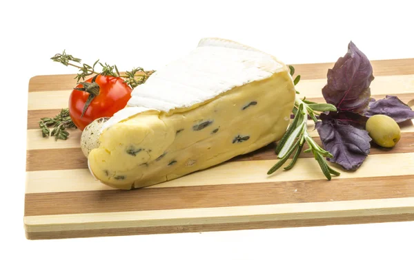 Ein Stück weicher Brie-Käse — Stockfoto