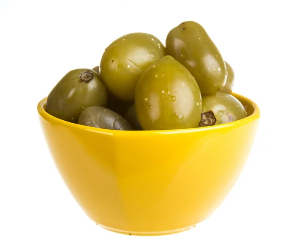 Tomates en escabeche aislados sobre el fondo blanco — Foto de Stock