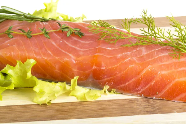 Filet de saumon garni — Photo
