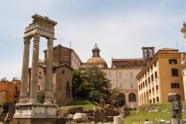 Harabeleri ile teatro di marcello, Roma - İtalya