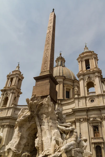 Święty agnese w agone w piazza navona, Rzym, Włochy — Zdjęcie stockowe