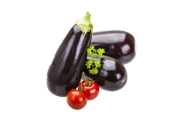 Ripe fhesh aubergine — Stock Photo, Image