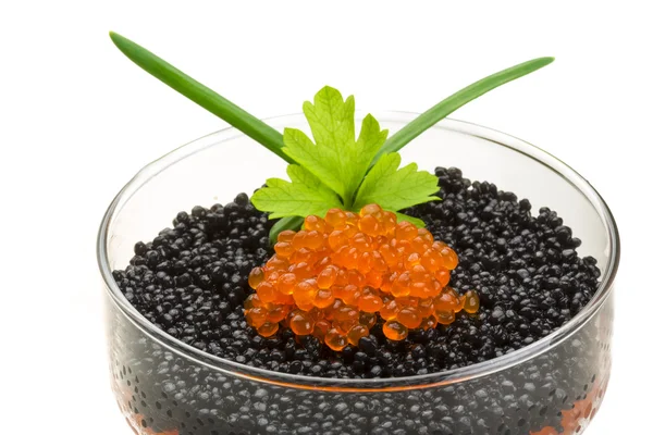 Rad y caviar negro —  Fotos de Stock