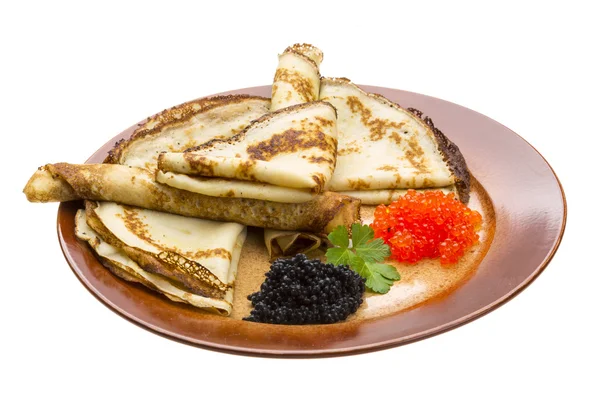 Russische pannenkoeken — Stockfoto