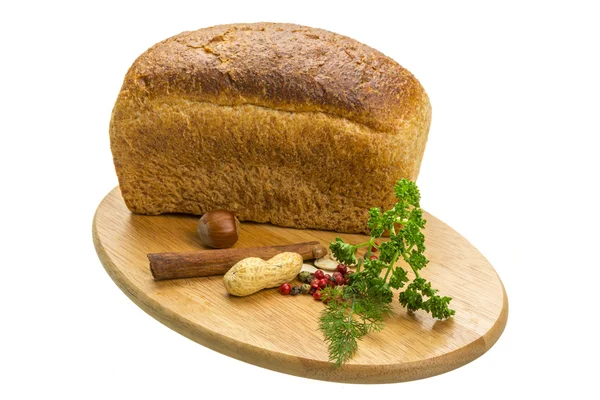 Bread with parsley and nuts — Stock Photo, Image