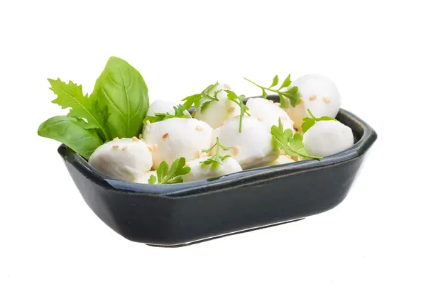 Mozzarella with herbs — Stock Photo, Image