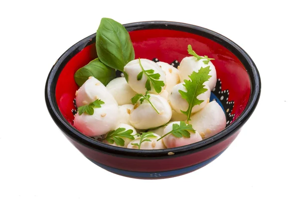 Mozzarella with herbs — Stock Photo, Image