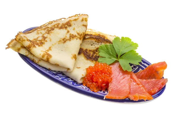 Russische pannenkoeken — Stockfoto