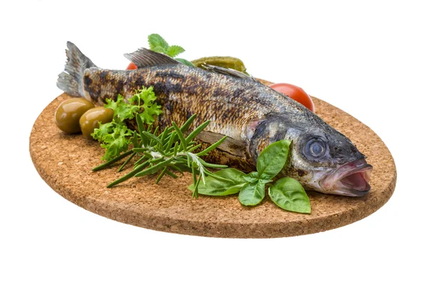 Roasted seabass — Stock Photo, Image