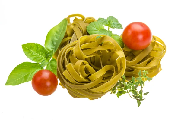 Spinach tagliatelle — Stock Photo, Image