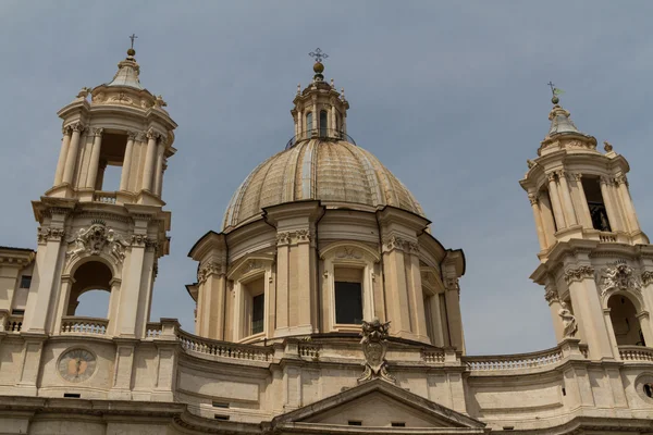 Santa Inés en Agone en Piazza Navona, Roma, Italia — Foto de Stock