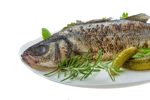 Roasted seabass — Stock Photo, Image