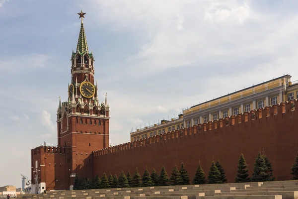 Spasskaya πύργο στην Κόκκινη πλατεία — Φωτογραφία Αρχείου